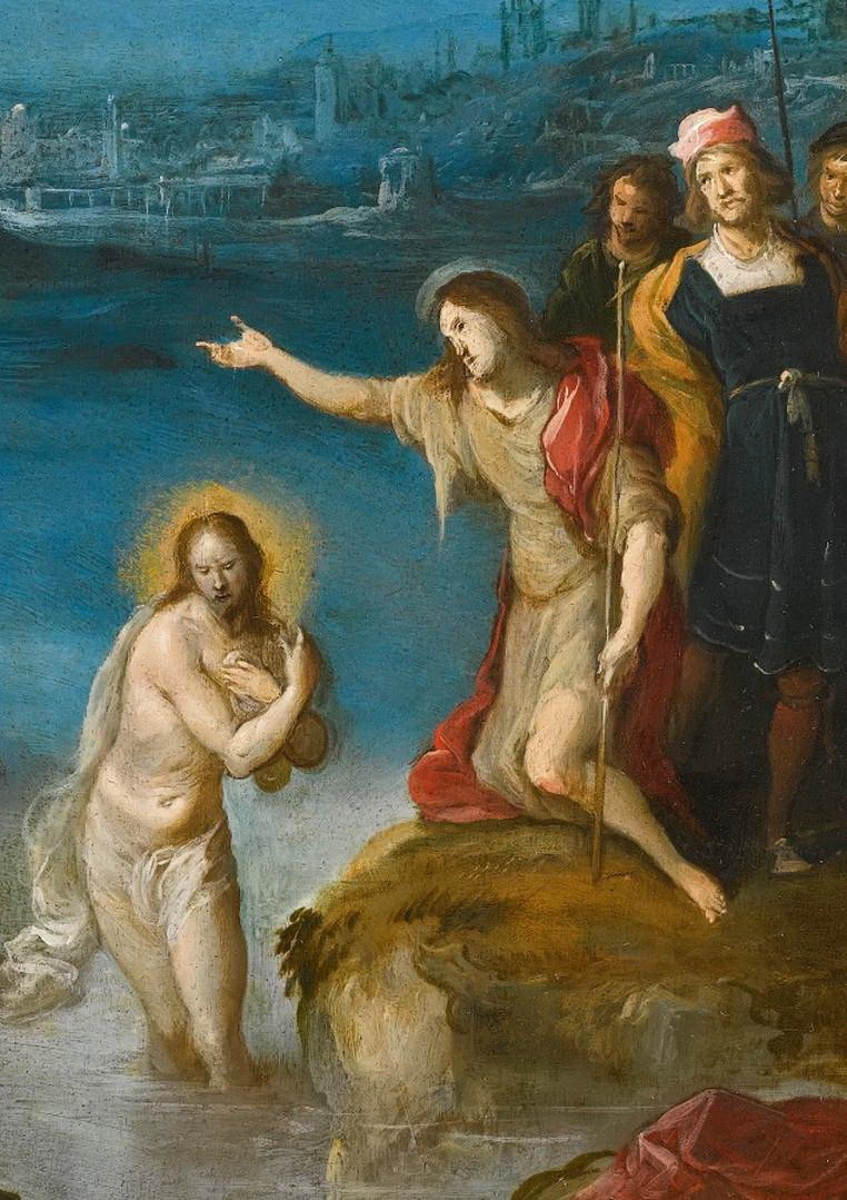 Il battesimo di Cristo - dettaglio